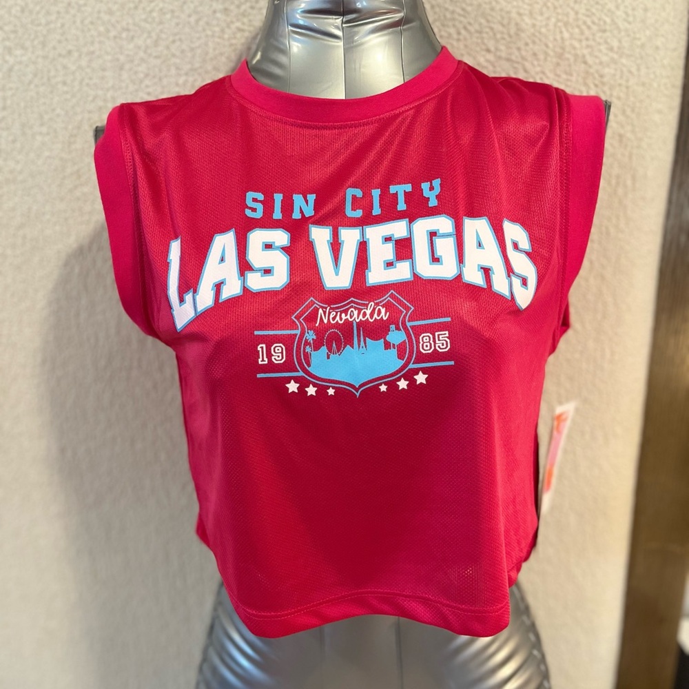 Electric PINK/ red Graphic Tank